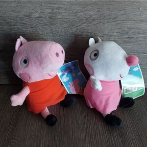 Peppa Pig Plush Toy Set - Peppa Pig & Suzy Sheep